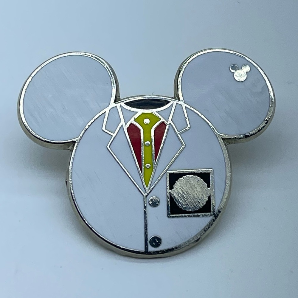 Disney Trading Pins White Suit Member Costumes Hidden Mickey Mouse 2013 5 of 5